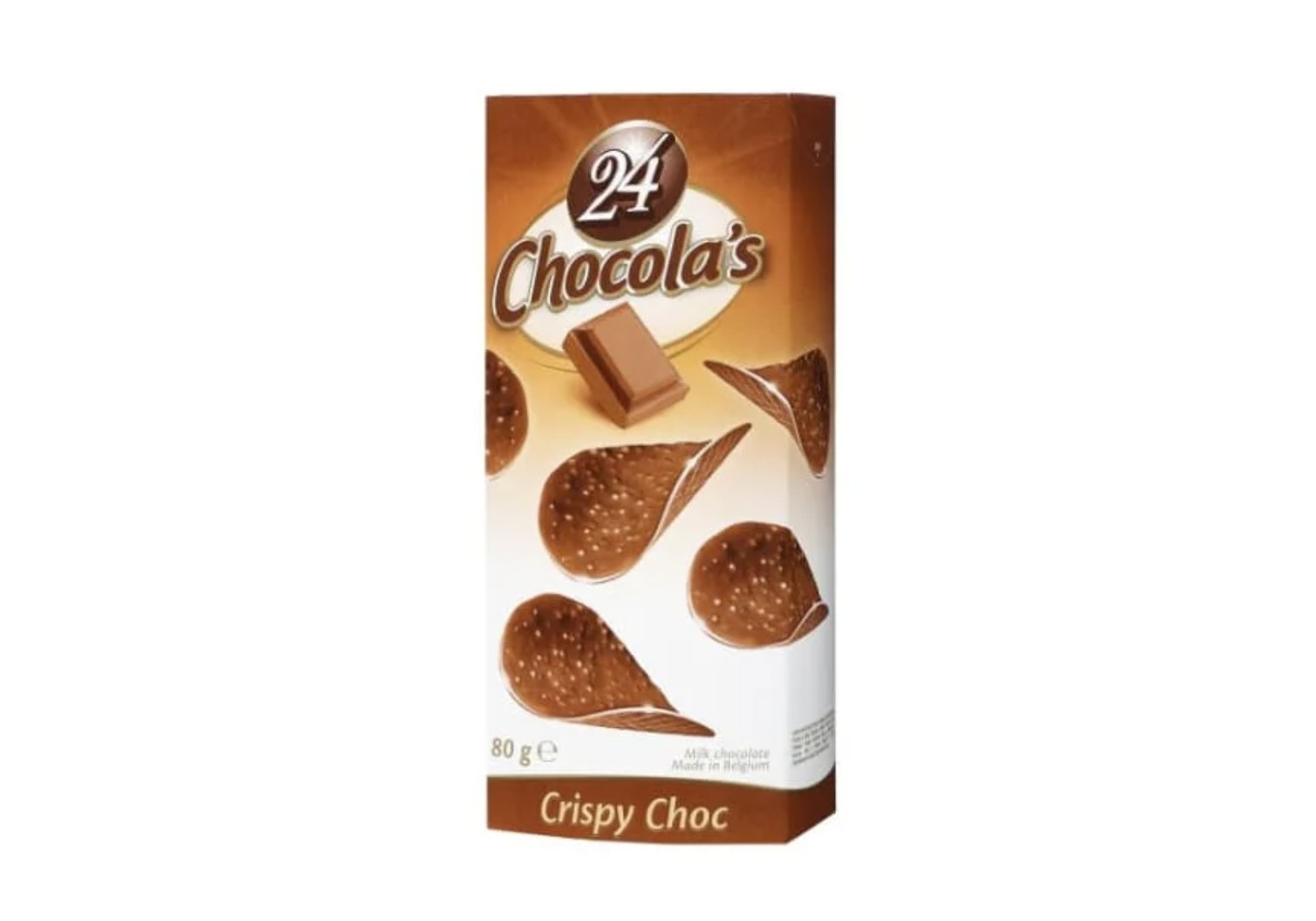 Chipsy čokoládové mléčná čokoláda s rýžovými křupinkami 80g